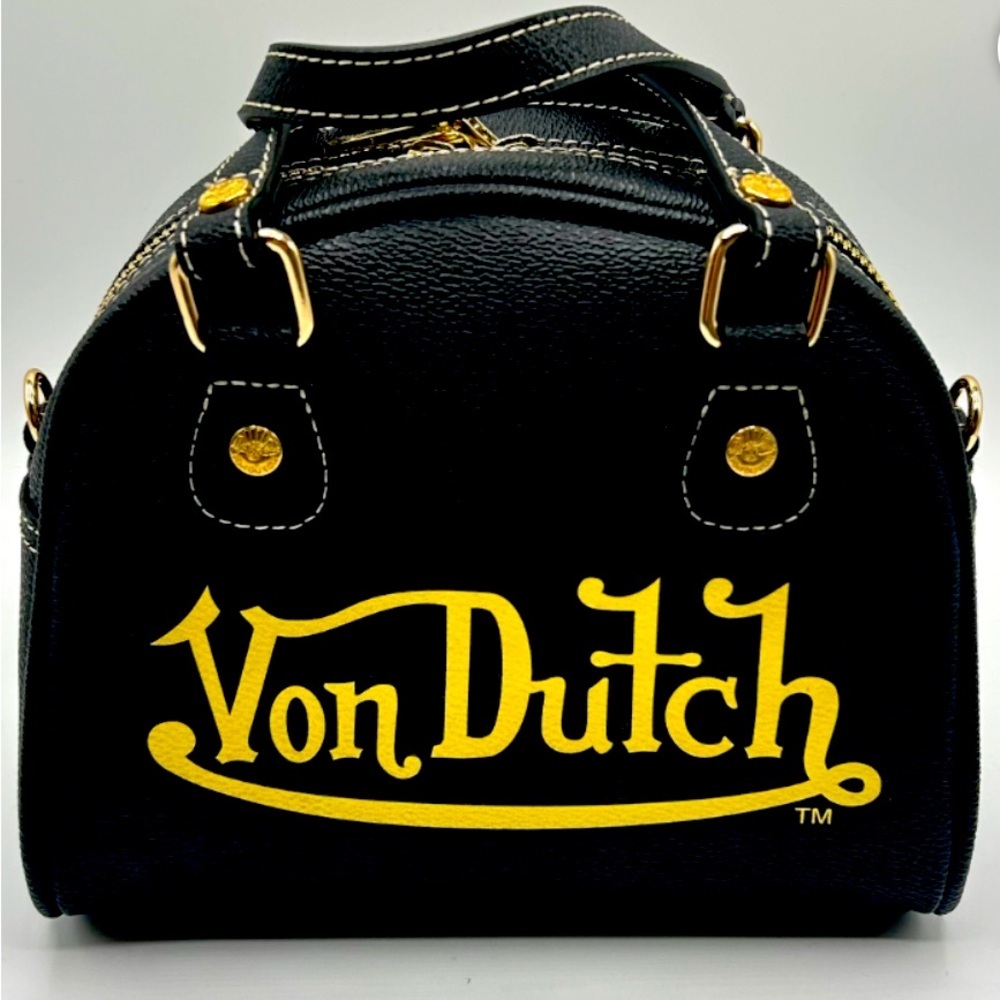 Von Dutch Black & Gold Bowling Bag NWT​